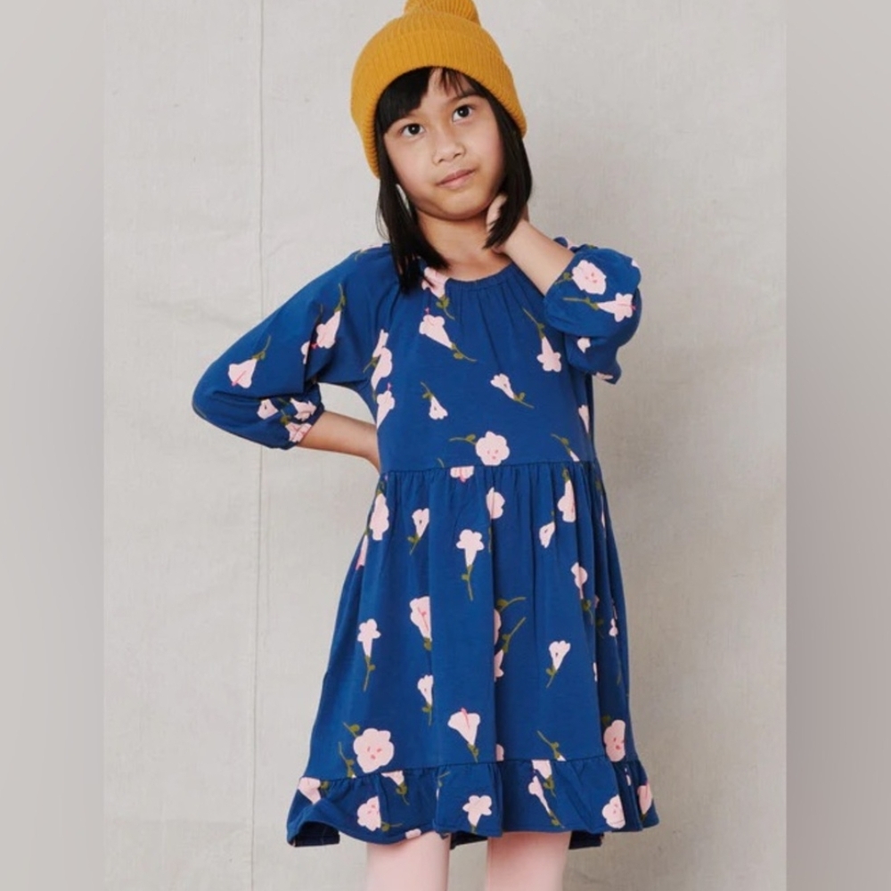 Floral Blue Kids Dress
